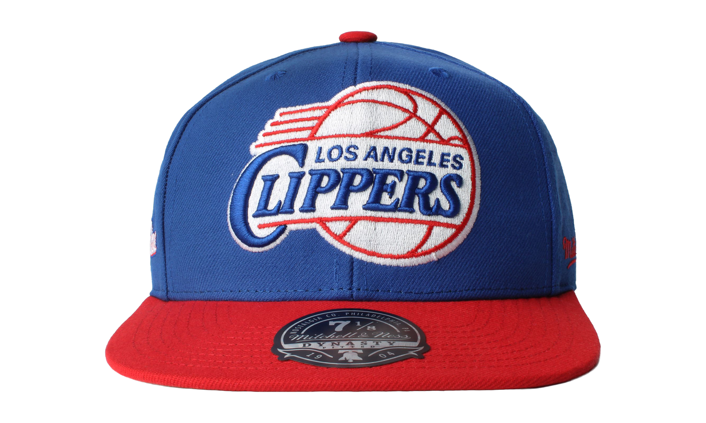 NBA Hardwood Classics Core Side Fitted Cap "Los Angeles Clippers - Royal Red" 6HSFDX21137 LACRYRD