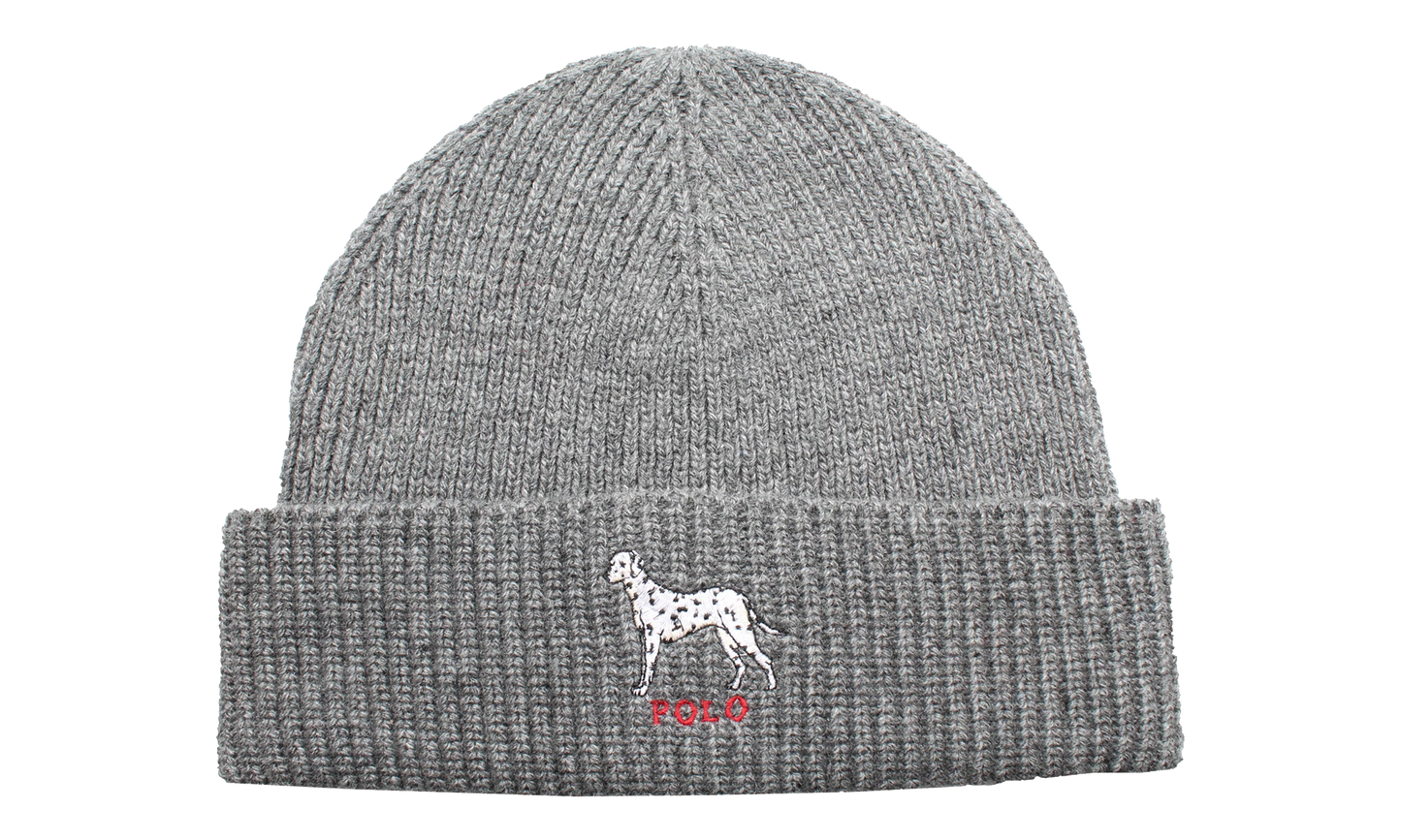 Dalmatian Dog Knit Cuff Beanie "Charcoal Grey" PC0369 012