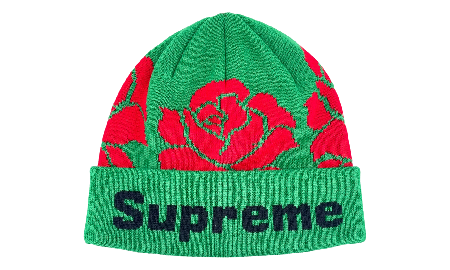 Rose Knit Beanie "FW22 - Green" SU27124