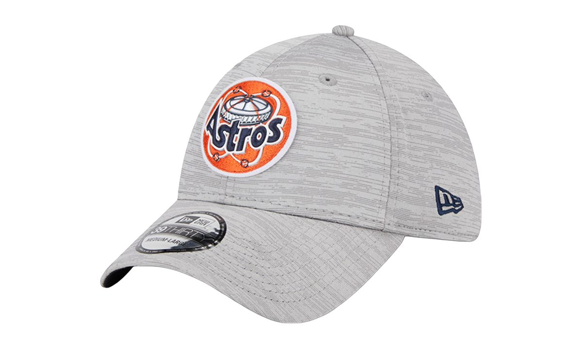39THIRTY Houston Astros 2023 Clubhouse Flex Fit Hat "Gray / Black - Under Brim" NE858