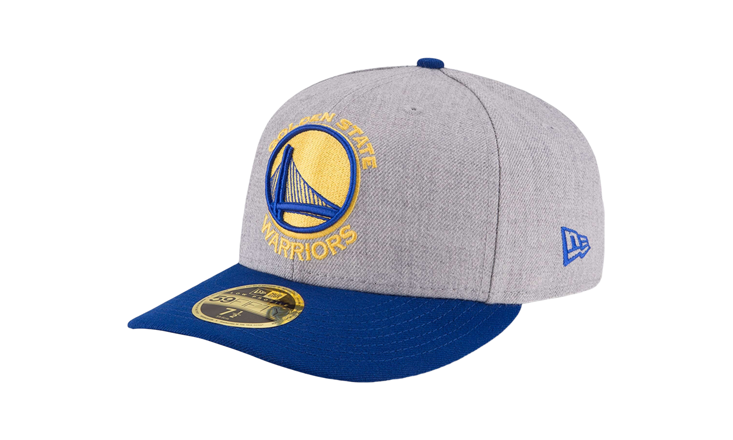 59FIFTY Golden State Warriors Low Profile Authentic Fitted Hat "Heather Grey / Royal Blue" NE948