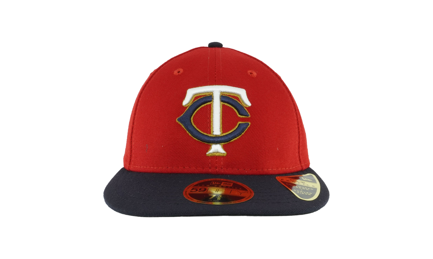 59FIFTY Minnesota Twins 2017 Low Profile Authentic Fitted Hat "Red / Black - Brim" NE977