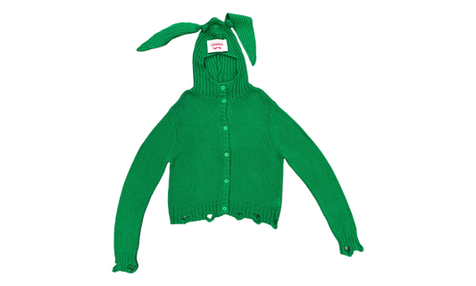 Rabbit Balaclava Cardigan "Green" 52091701