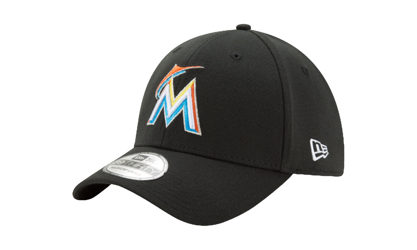 39THIRTY Miami Marlins Flex Fit Hat "Black" NE583
