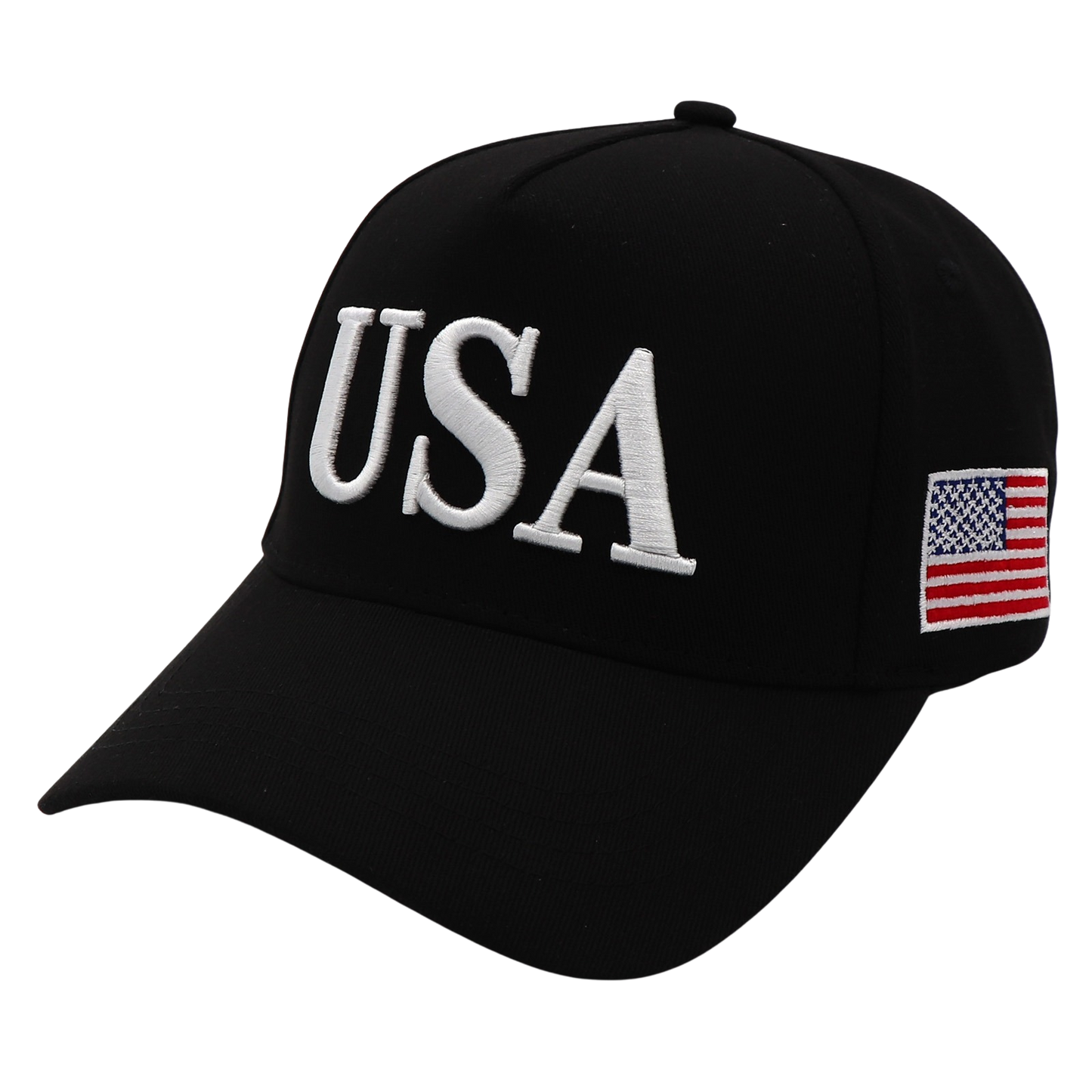 BLACK USA 250th Anniversary Hat (1776–2026) — Black Embroidered Cap