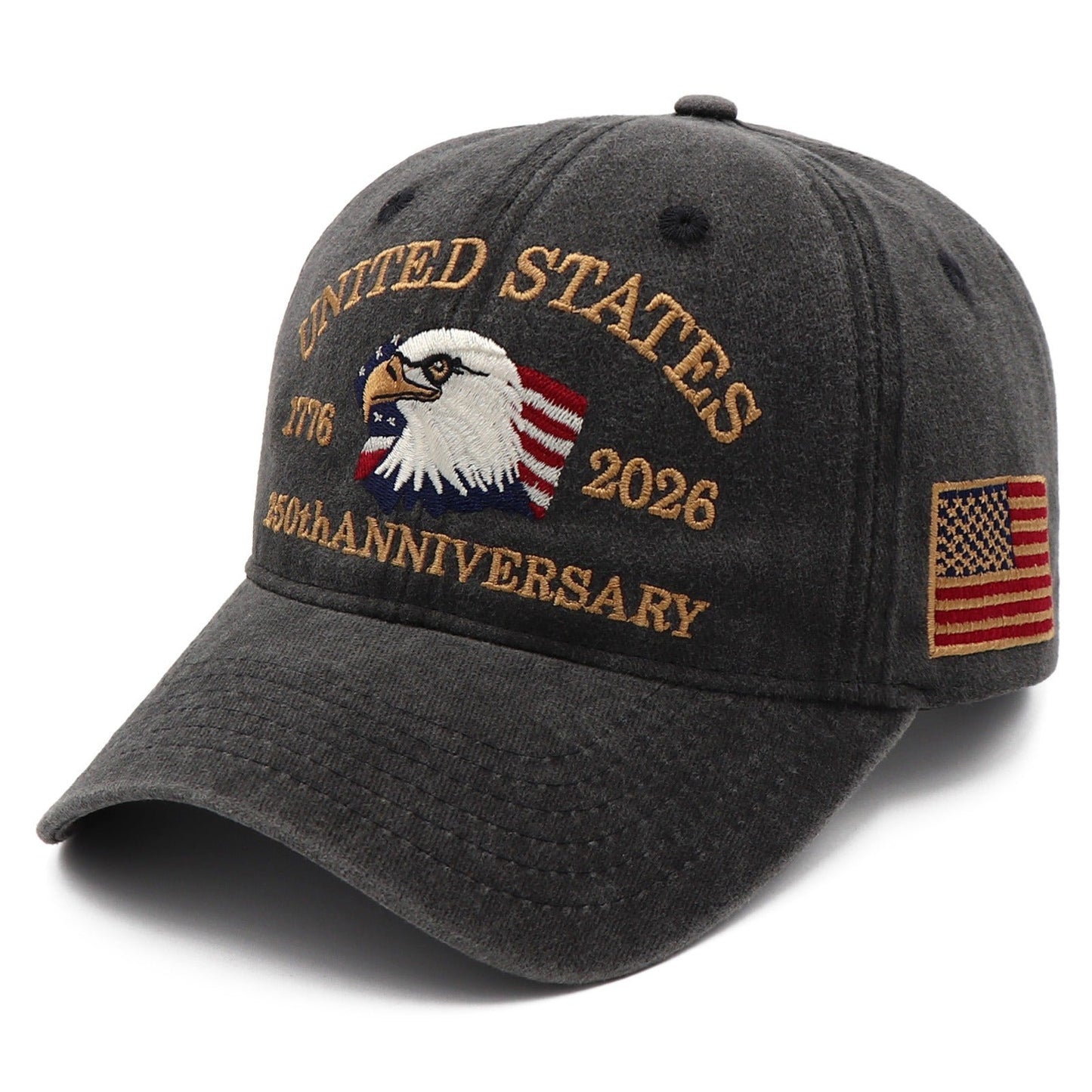 Exclusive USA 250th Anniversary Eagle Cap (1776–2026) — Embroidered
