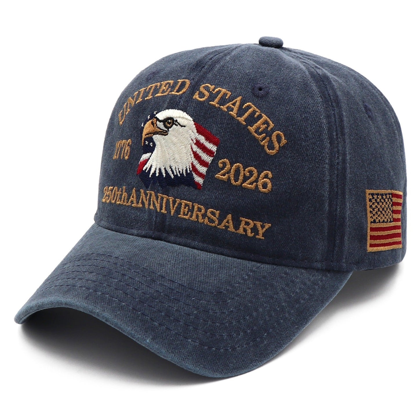 Exclusive USA 250th Anniversary Eagle Cap (1776–2026) — Embroidered
