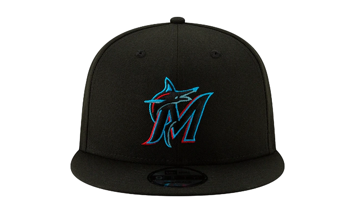 9FIFTY Miami Marlins Snapback Hat "Black" NE561