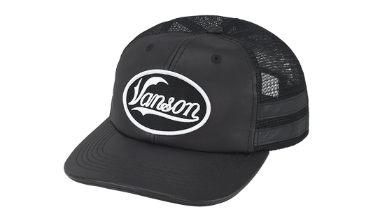 Vanson Leathers Mesh Back 6-Panel "FW25 - Black" SU27091