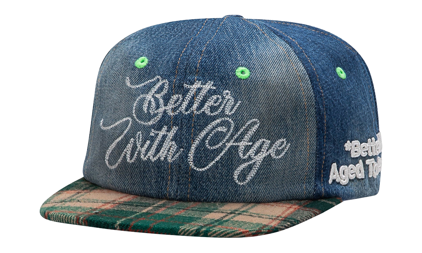 Heritage Reconstructed Denim Hat "Denim / Green" BWA256