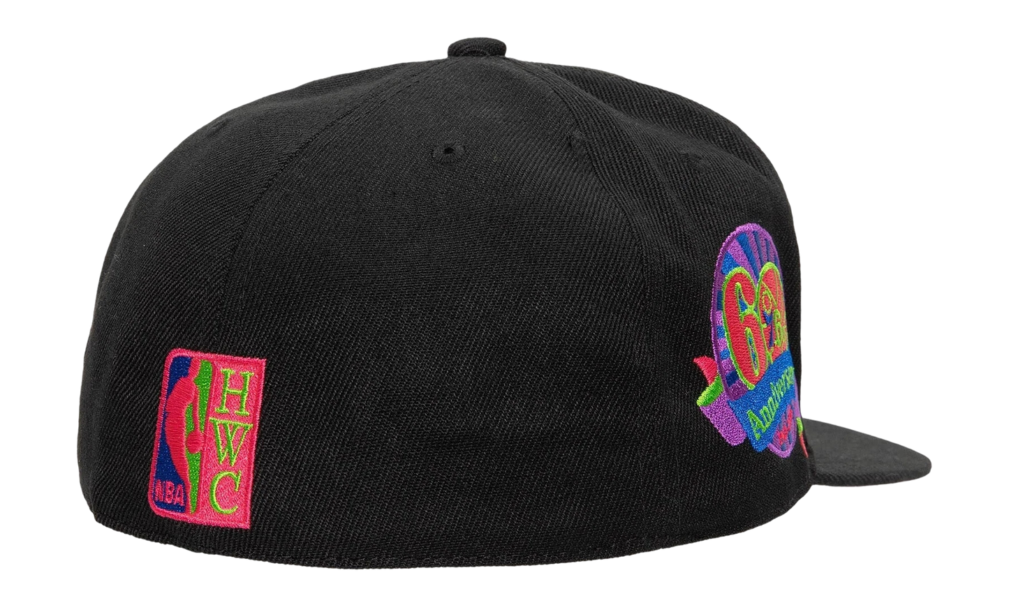 NBA Hardwood Classics Color Bomb Fitted Cap "Philadelphia 76ers - Black" 6HSFSH21324 P76BLCK