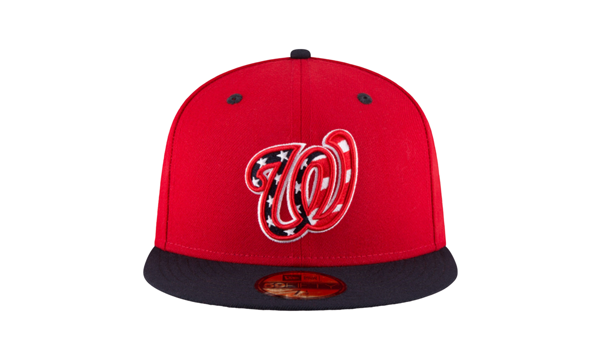 59FIFTY Washington Nationals Authentic Fitted Hat "Red / Black - Brim" NE955