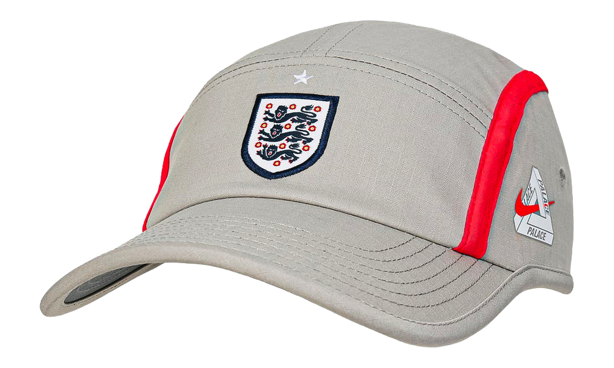 England Unstructured Cap "Palace - Pewter Grey/Cool Grey/Bright Crimson" IO9461 052