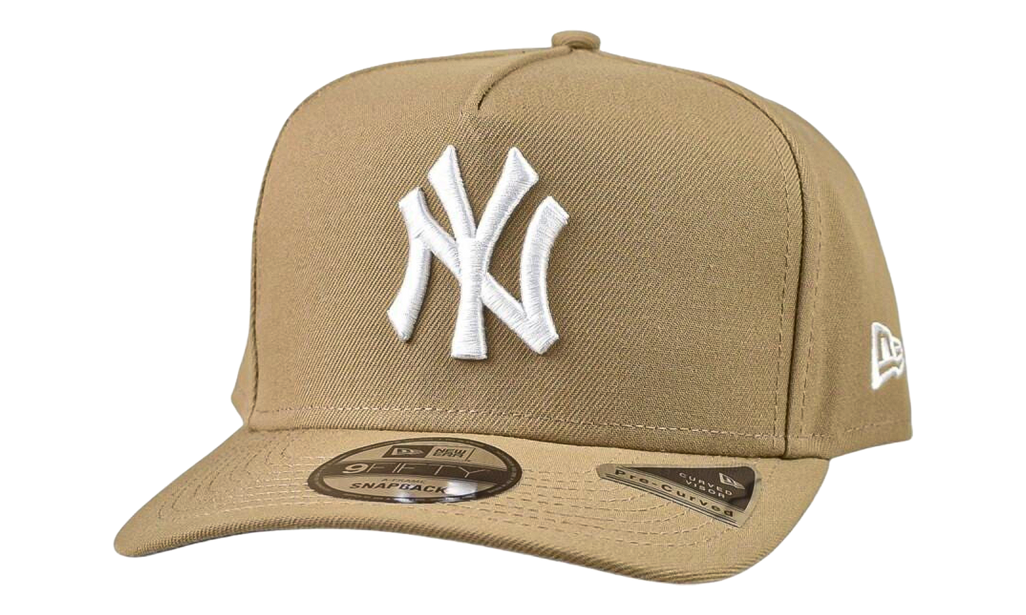 9FIFTY A-Frame New York Yankees Snapback Hat "Khaki / White" NE1246