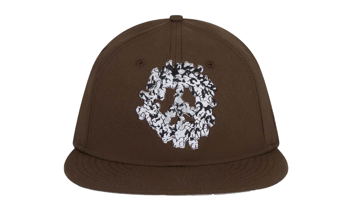 Peace Wreath Snapback Hat "Brown" DT571
