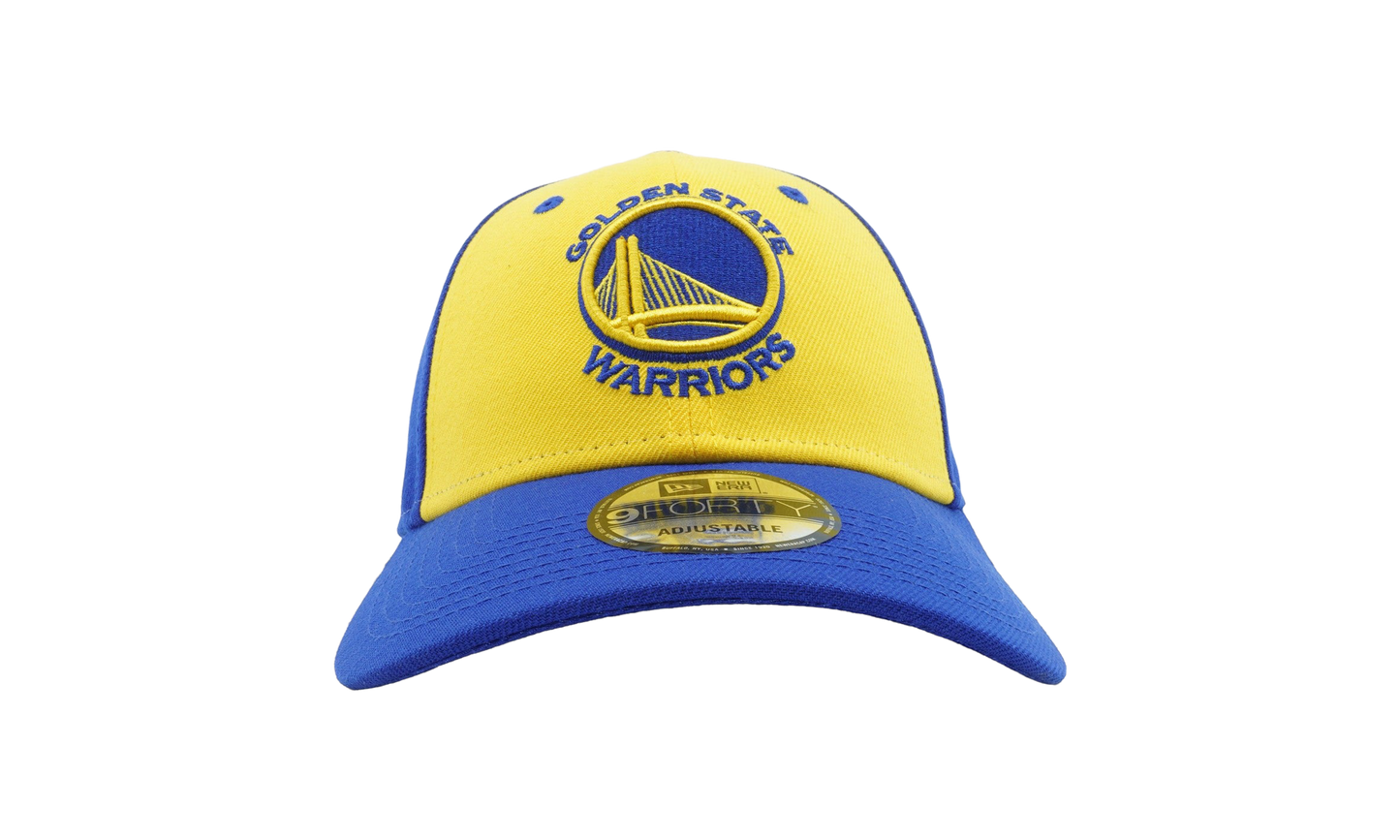 9FORTY Golden State Warriors Free Throw Snapback Hat "Blue / Yellow / Blue - Brim" NE640