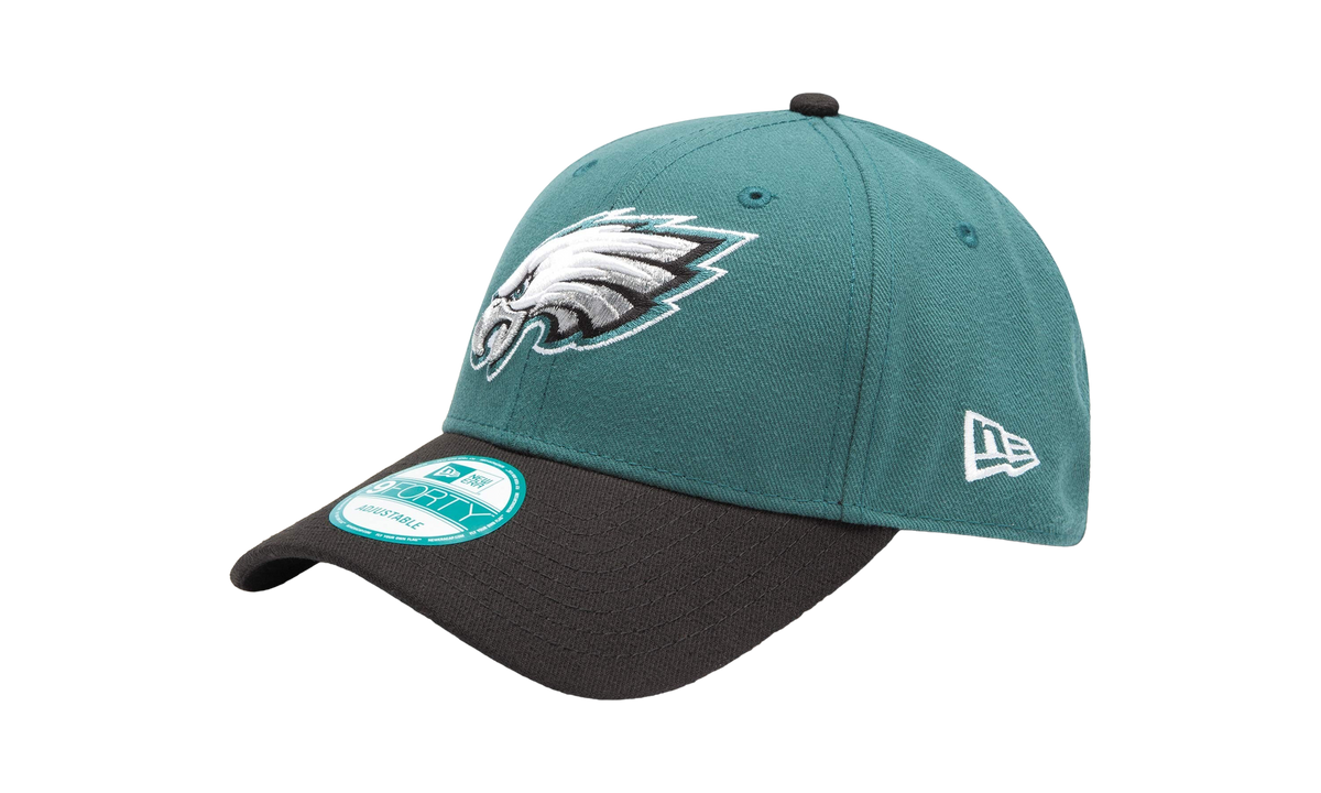 9FORTY Philadelphia Eagles Strapback Hat "Teal / Brown - Brim" NE573