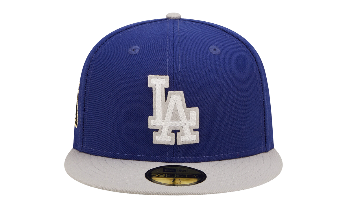59FIFTY Los Angeles Dodgers 2020 World Series Letterman Fitted Hat "Blue / White" NE849