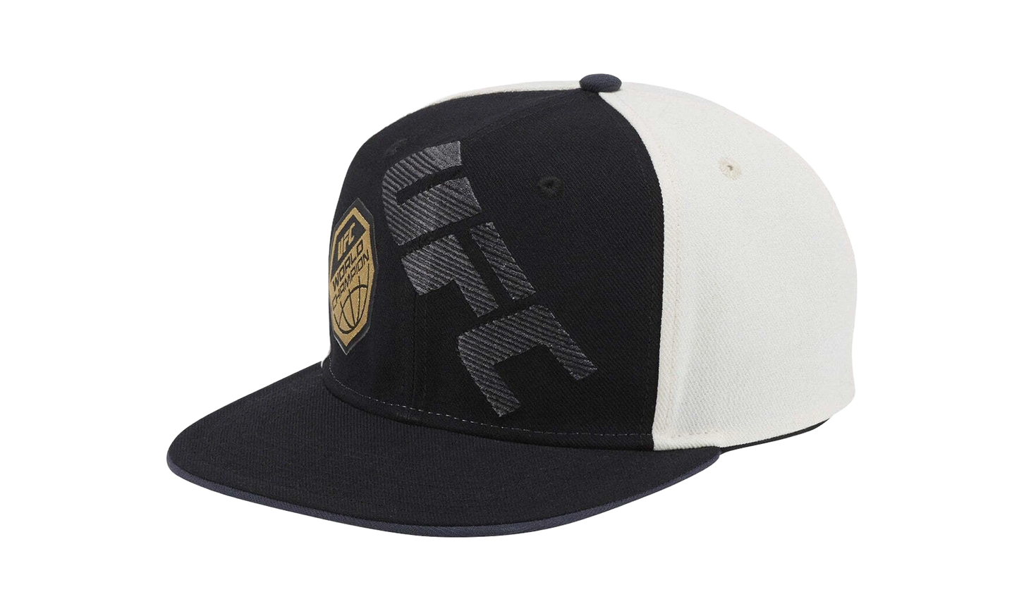 UFC Flat Brim Snapback Hat "Black / Cream /Gold" VW41Z 040 UUFC