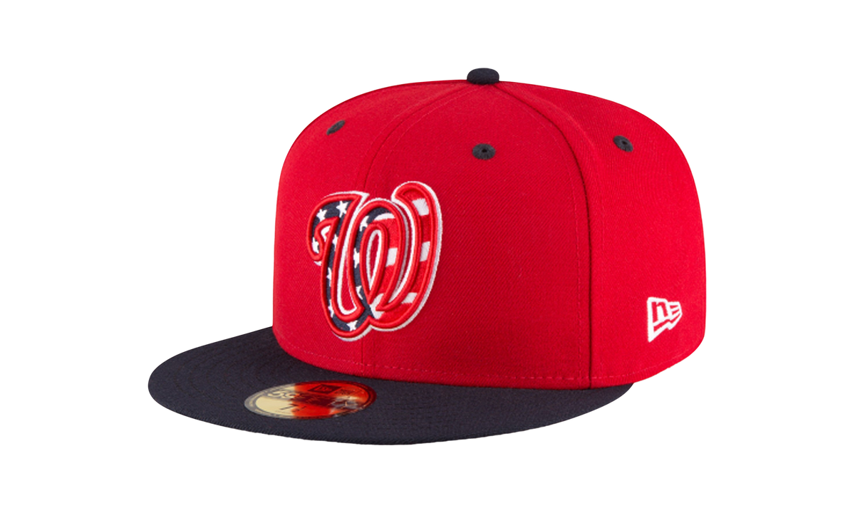 59FIFTY Washington Nationals Authentic Fitted Hat "Red / Black - Brim" NE955