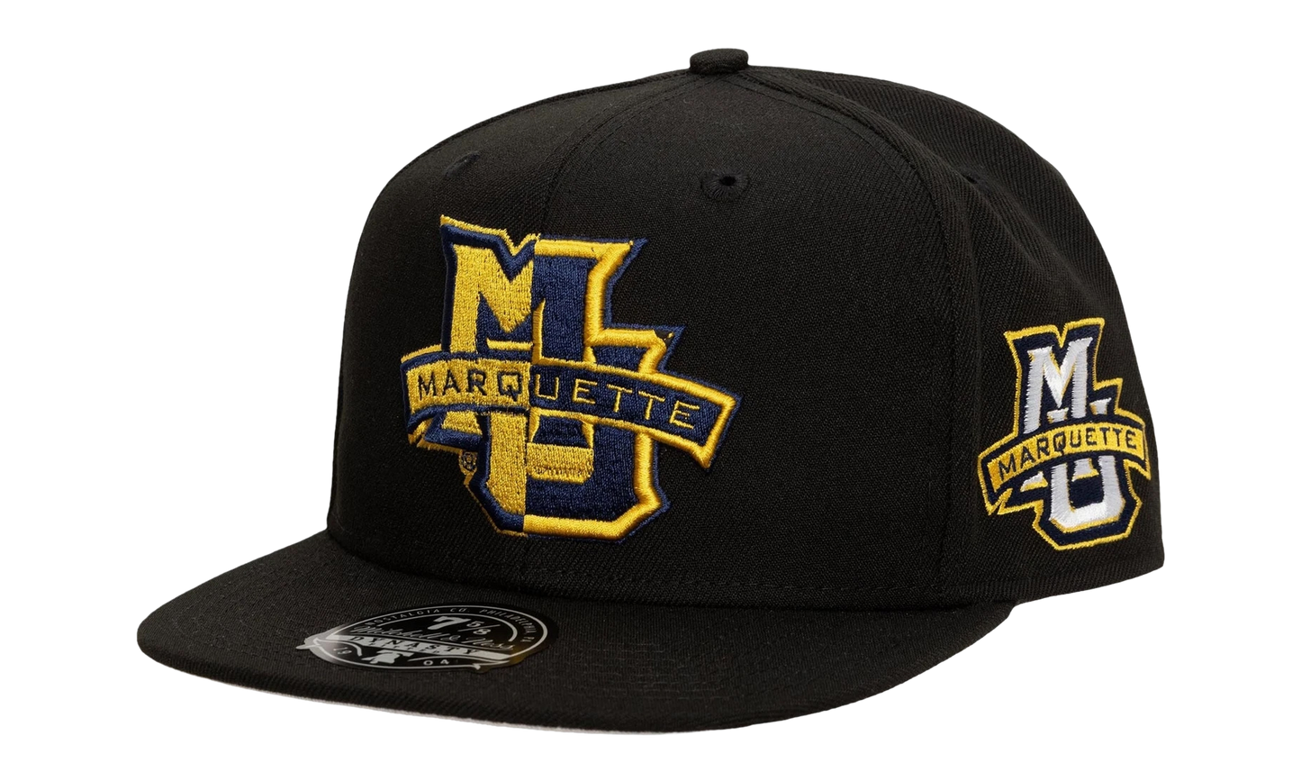 NCAA Lifestyle Fitted Cap Marquette "Golden Eagles - Black" HHSF3530 MAUYYPPPBLCK