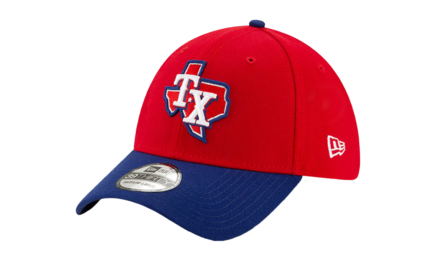 39THIRTY Texas Rangers 2020 Alt3 Team Classic Flex Fit Hat "Red / Blue - Visor" NE743