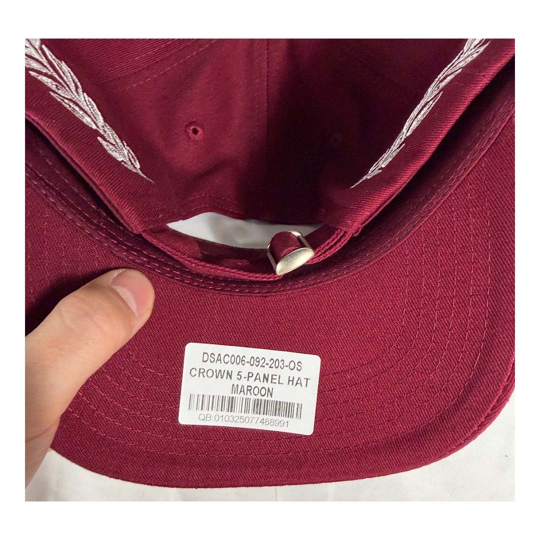 Darcsport Crown 5 Panel Hat Maroon