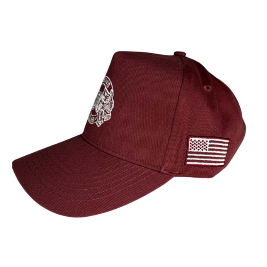 Darcsport Original Wolves Club 5 Panel Hat Ox Blood