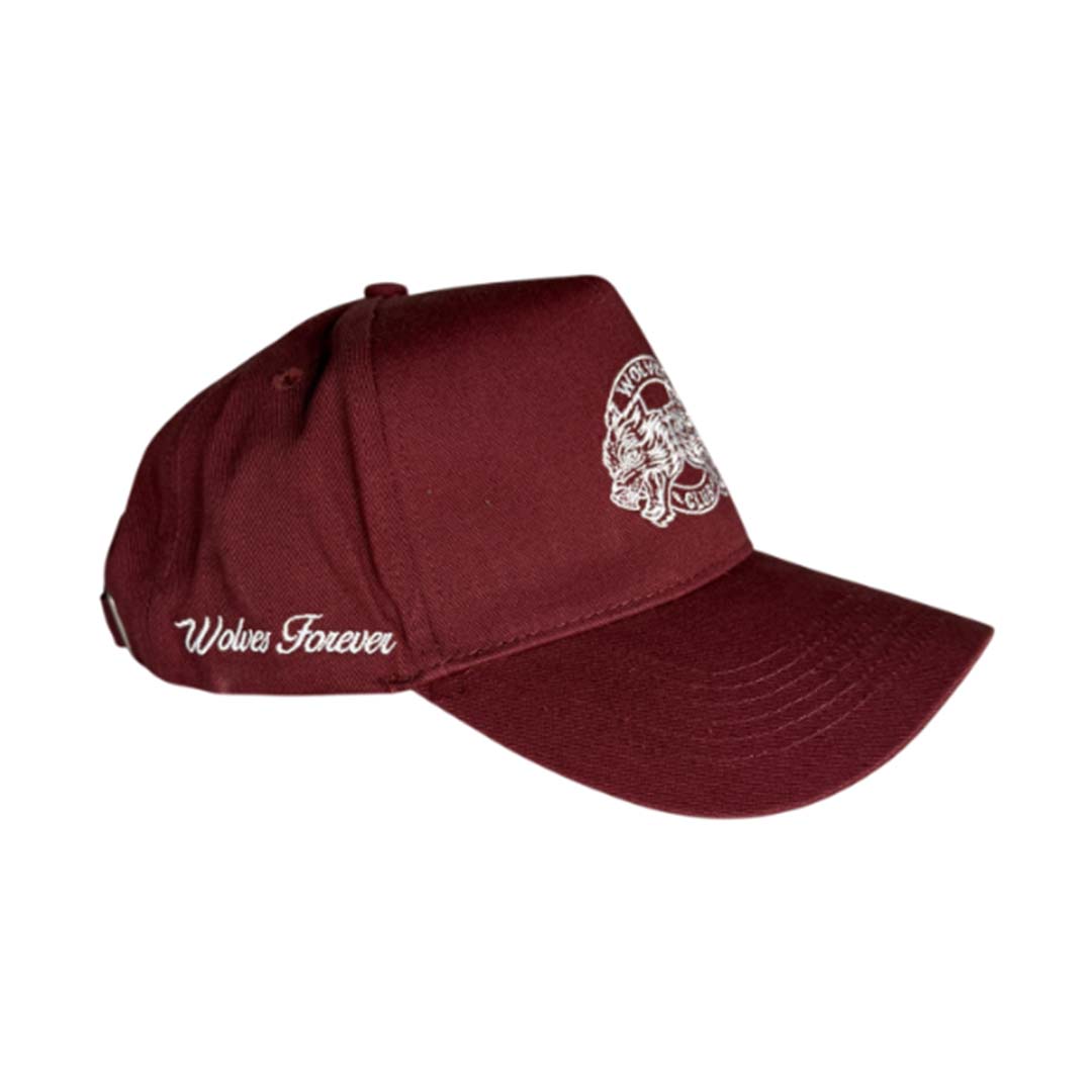 Darcsport Original Wolves Club 5 Panel Hat Ox Blood