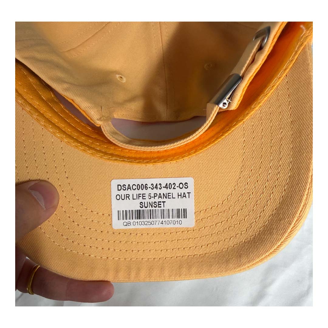 Darcsport Our Life 5 Panel Hat Sunset Yellow