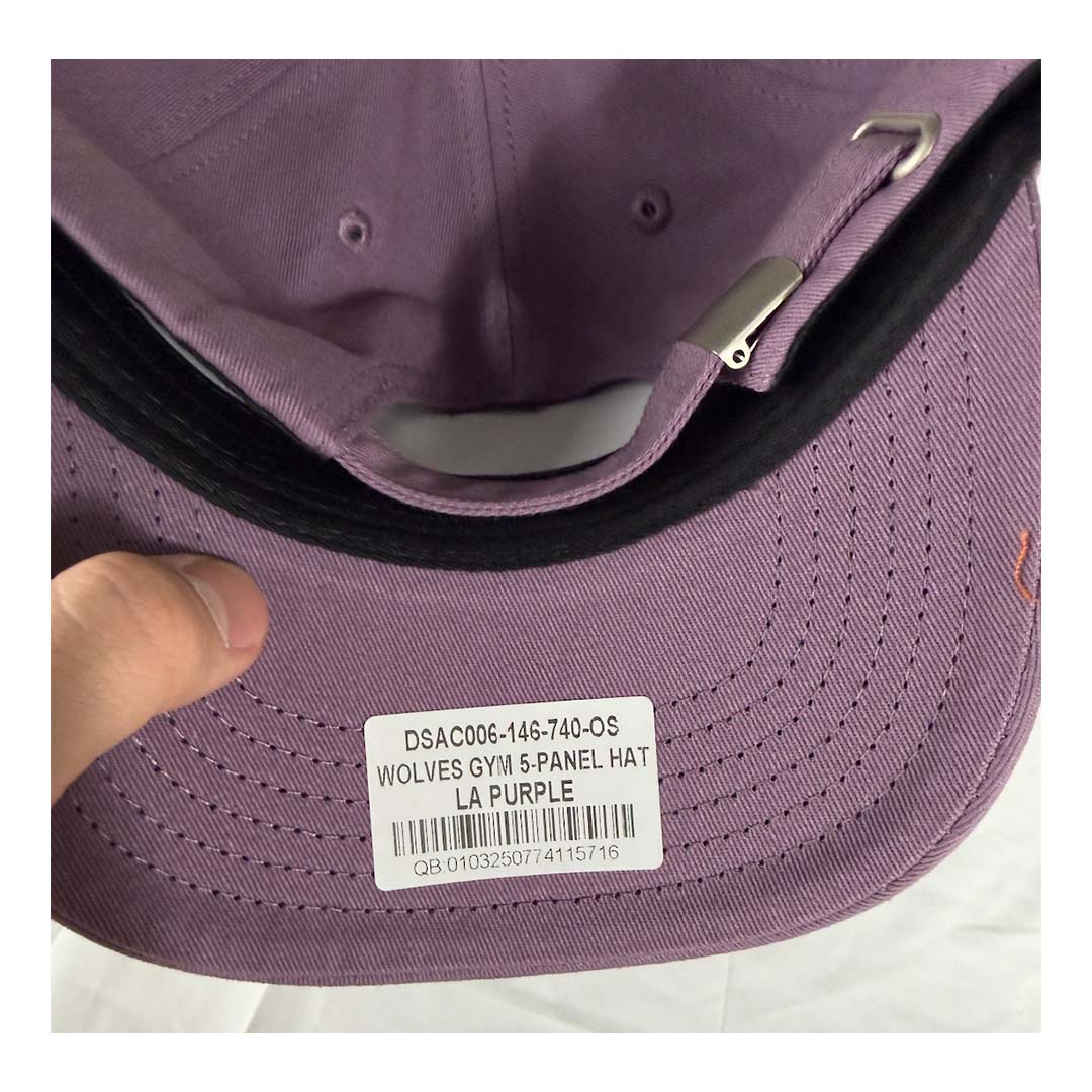 Darcsport Wolves Gym 5 Panel Hat Purple