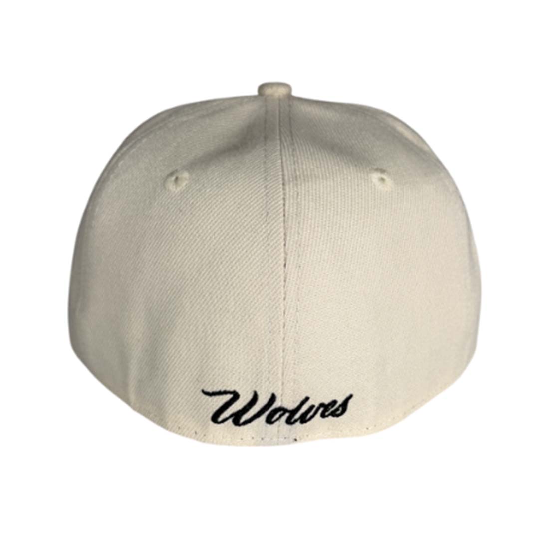 Darcsport Wolves Scripture Fitted Hat Cream Combat Green