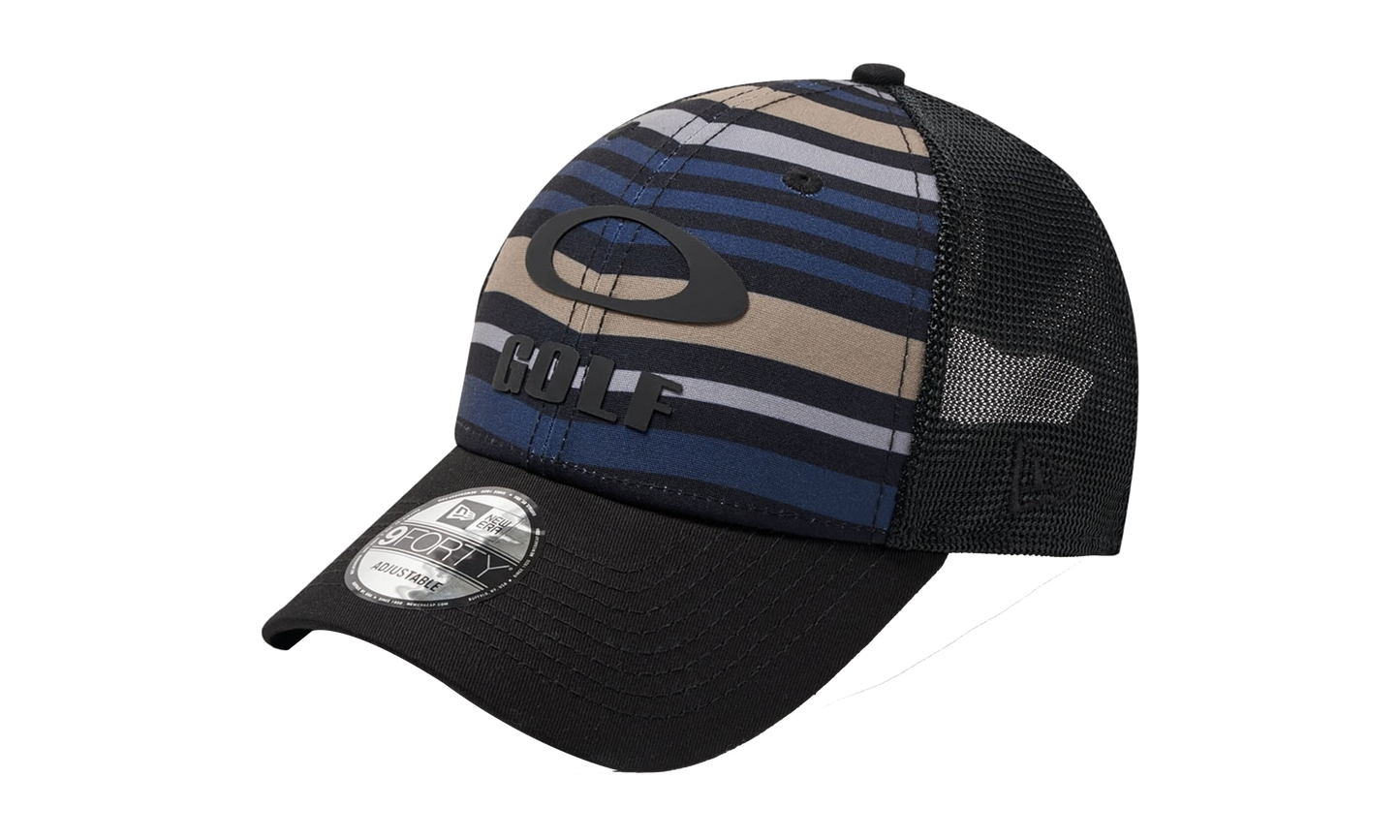 9FORTY OAKLEY x Heather New Era Golf Snapback Hat "Blackout" 911523LDS 02E