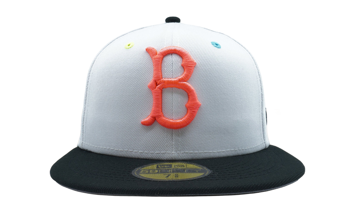 59FIFTY Brooklyn Dodgers 1955 World Series Cooperstown Side Patch Fitted Hat "Grey / Black - Brim" NE834
