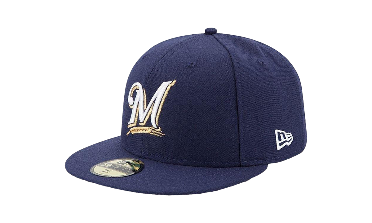 59FIFTY Milwaukee Brewers Performance Authentic Fitted Hat "Purple" NE970