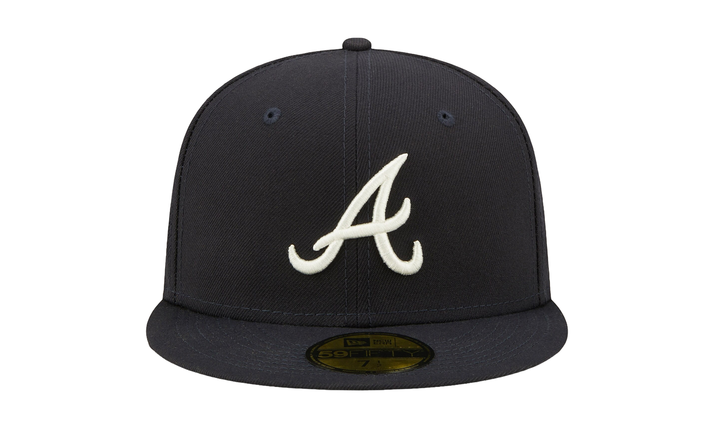 59FIFTY Atlanta Braves 1995 World Series Citrus Pop Fitted Hat "Black / Green - Under Brim" NE836