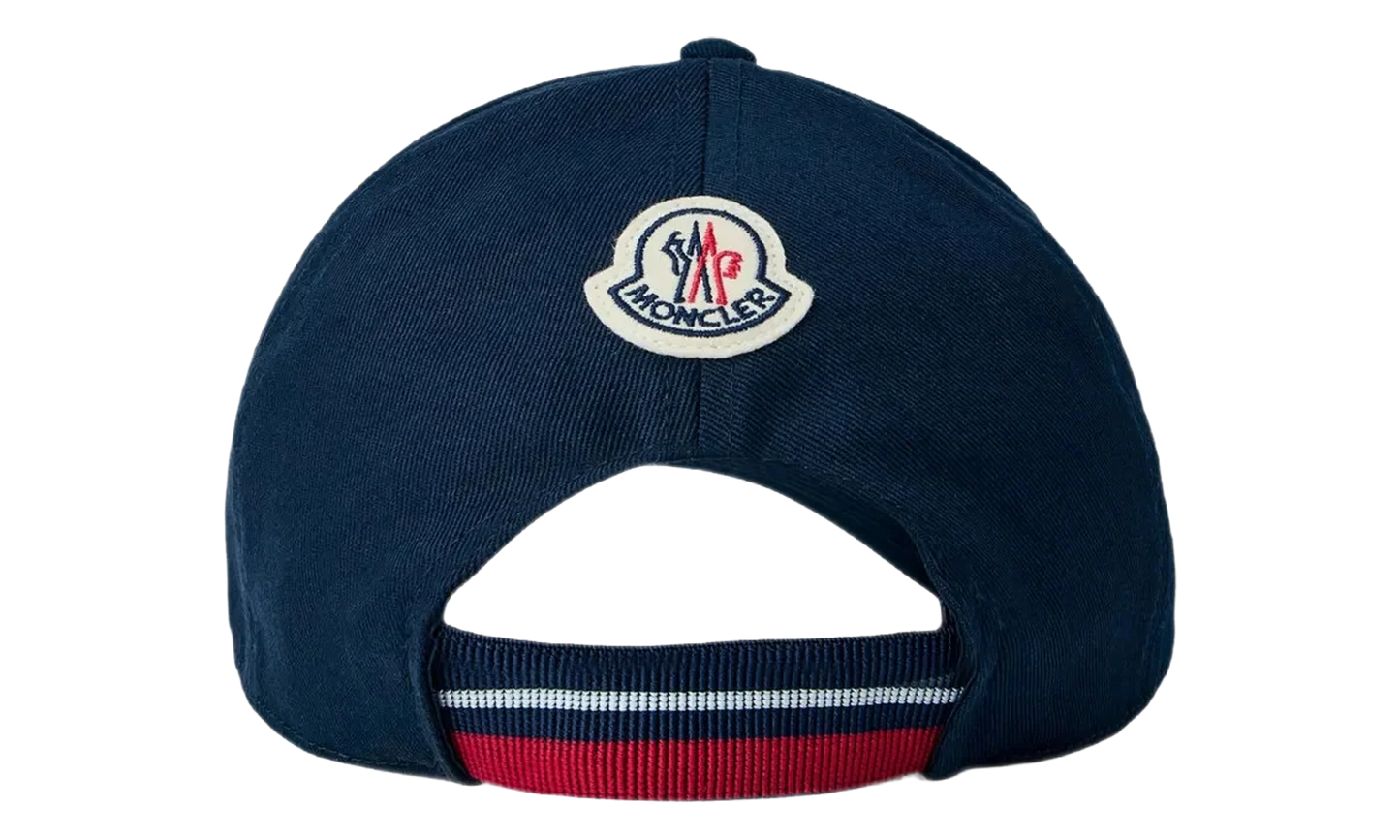 Cotton Gabardine Baseball Cap "Navy Blue" MON93