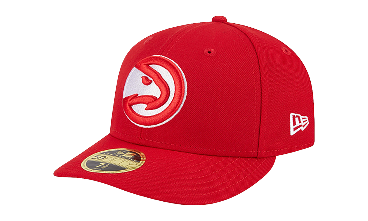 59FIFTY Atlanta Hawks Team Low Profile Fitted Hat "Red - Grey Bim" NE1046