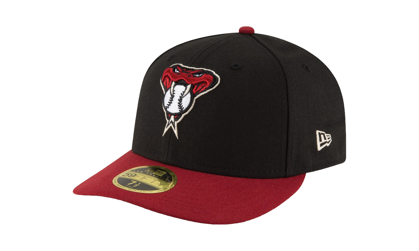 59FIFTY Arizona Diamondbacks 2017 Low Profile Authentic Fitted Hat "Black / Red - Brim" NE964
