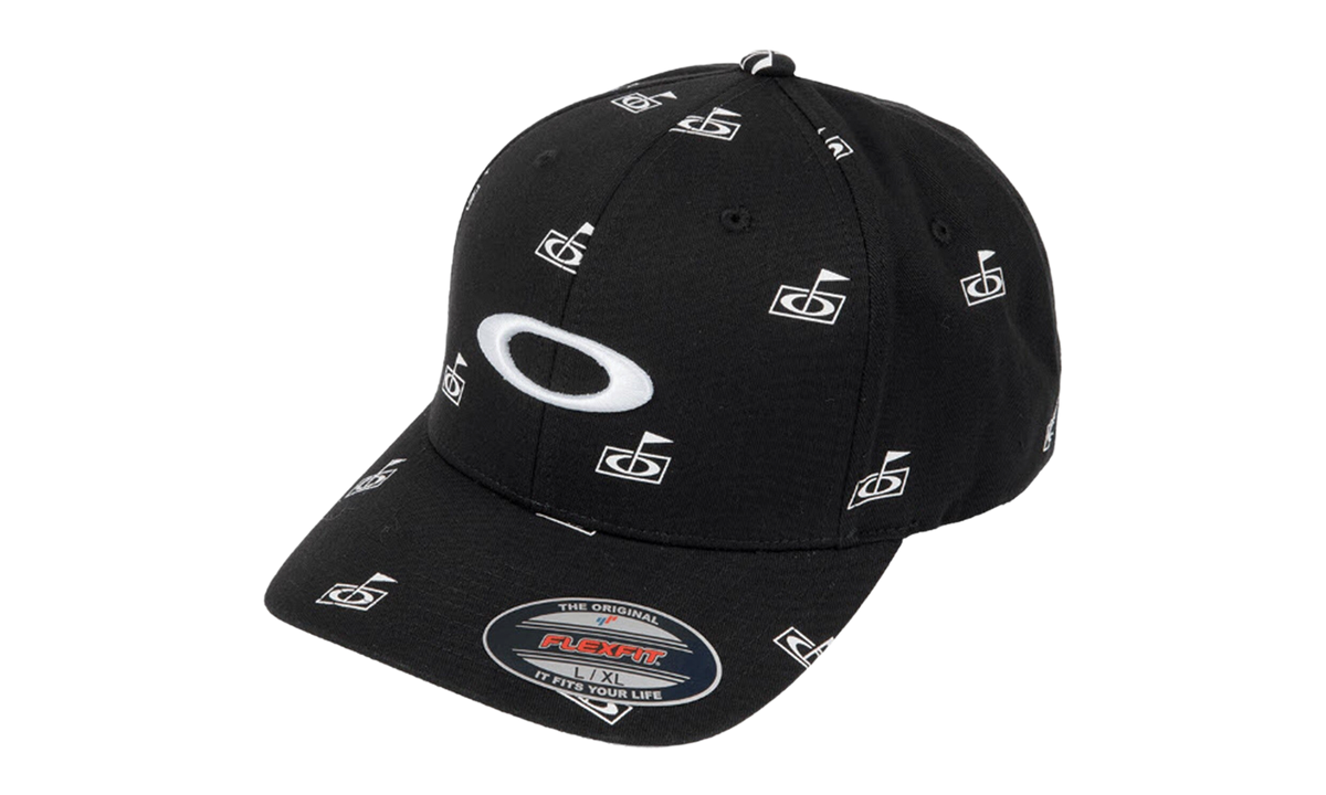 Flag Print Fitted Hat "Blackout" FOS901211 02E
