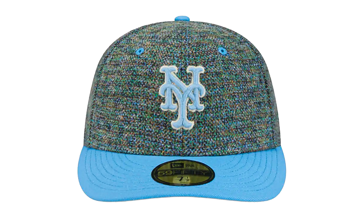 59FIFTY New York Mets Three Looms Fitted Hat "Tweedy Cotton Radiant Blue" NE530