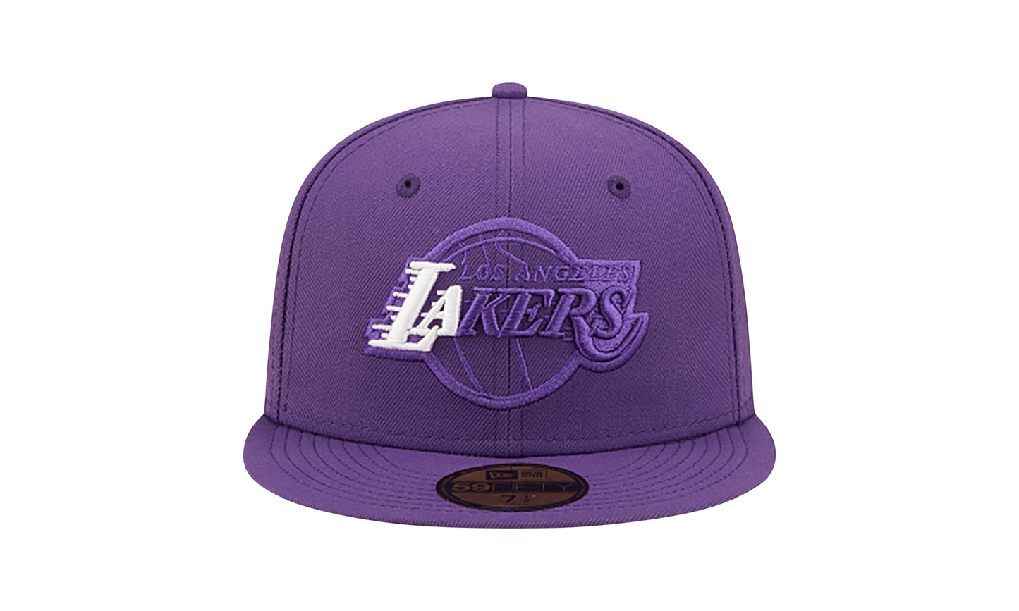 59FIFTY Los Angeles Lakers Team Color Elements Fitted Hat "Purple" NE1039