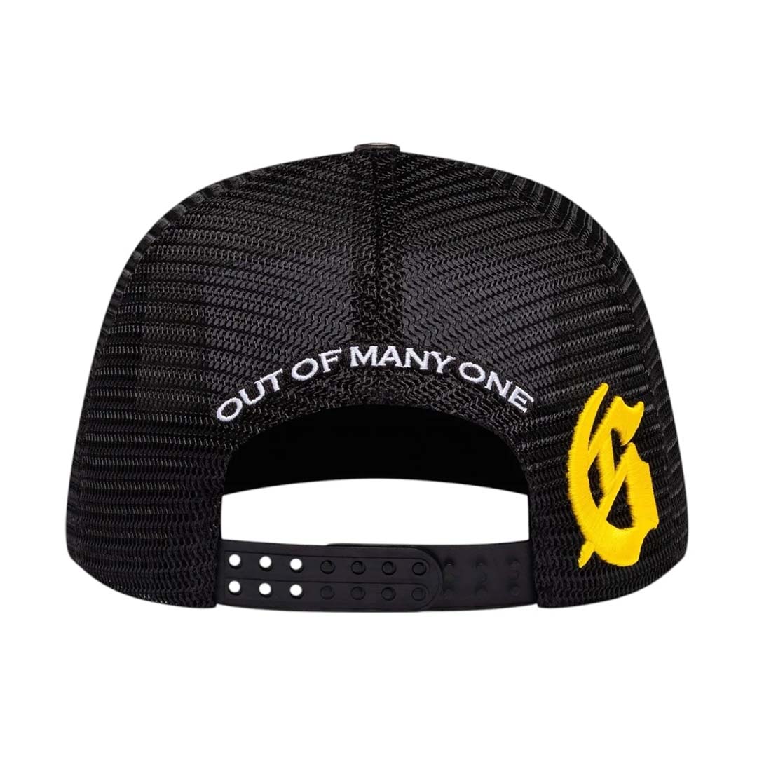 Godspeed E Pluribus Trucker Hat White Black