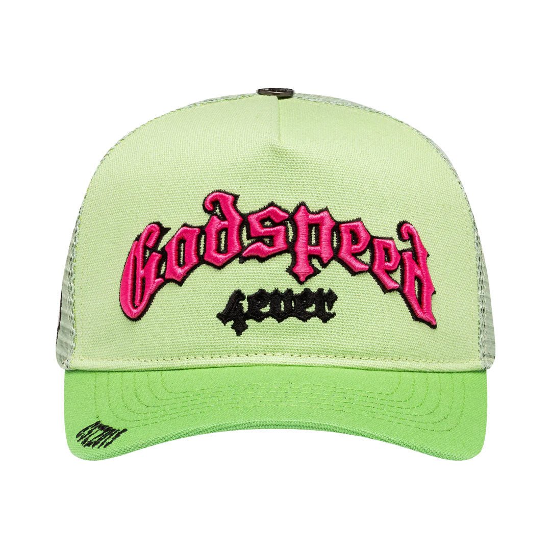 Godspeed Trucker Hat Lime Pink