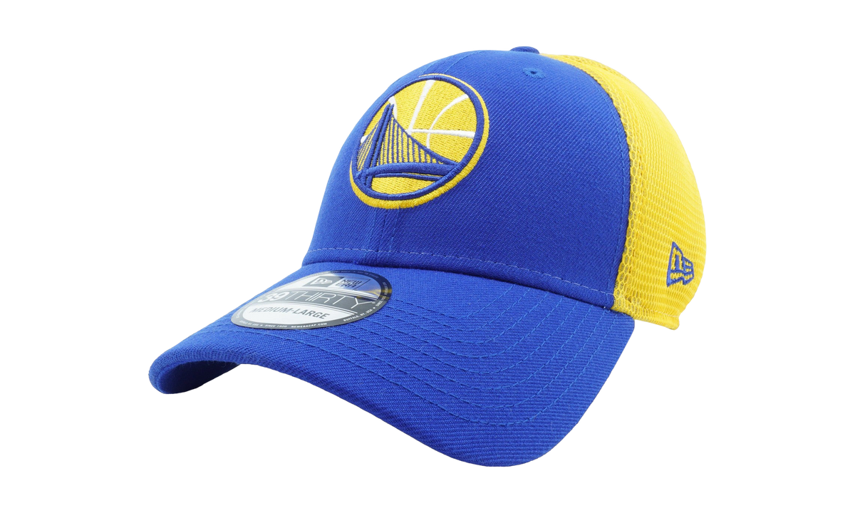39THIRTY Golden State Warriors 2-Time Sided Fitted Hat "Blue and Yellow | Yellow - Under Brim" NE686