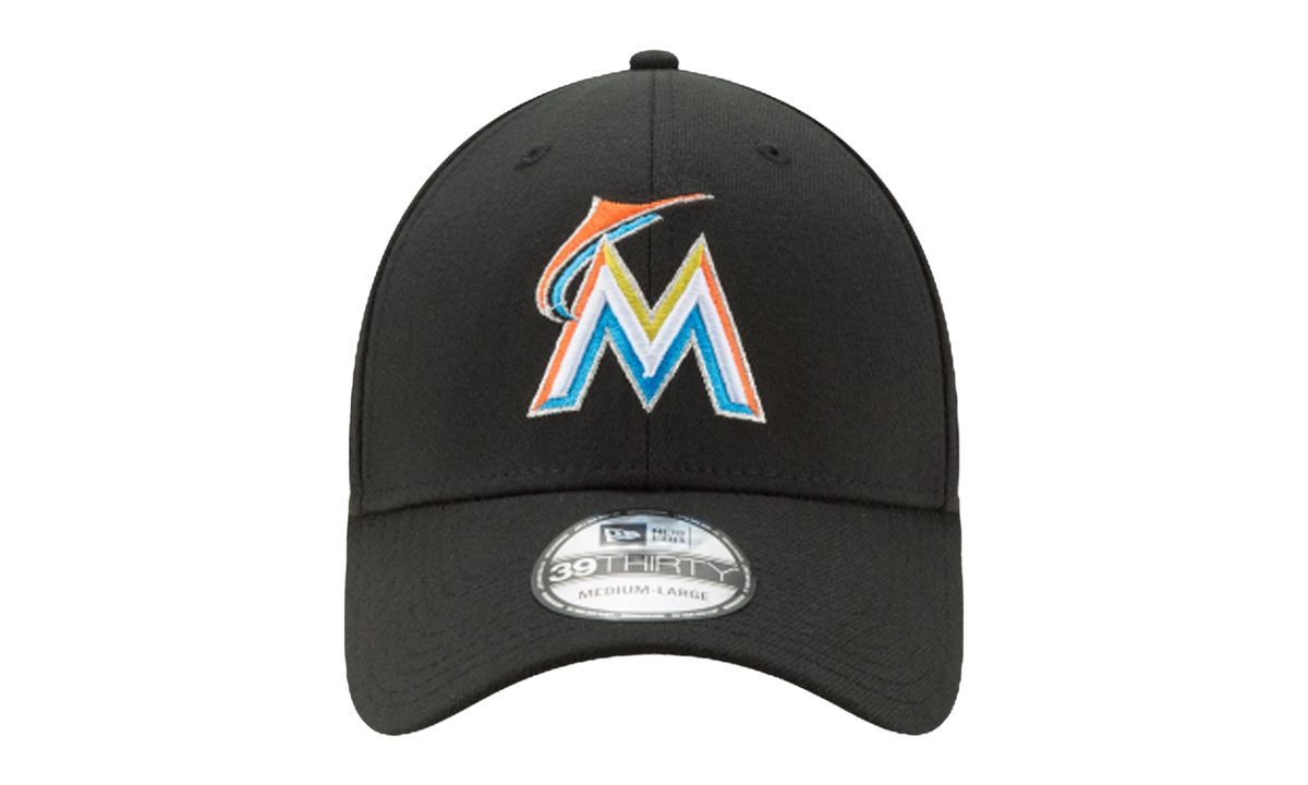 39THIRTY Miami Marlins Flex Fit Hat "Black" NE583