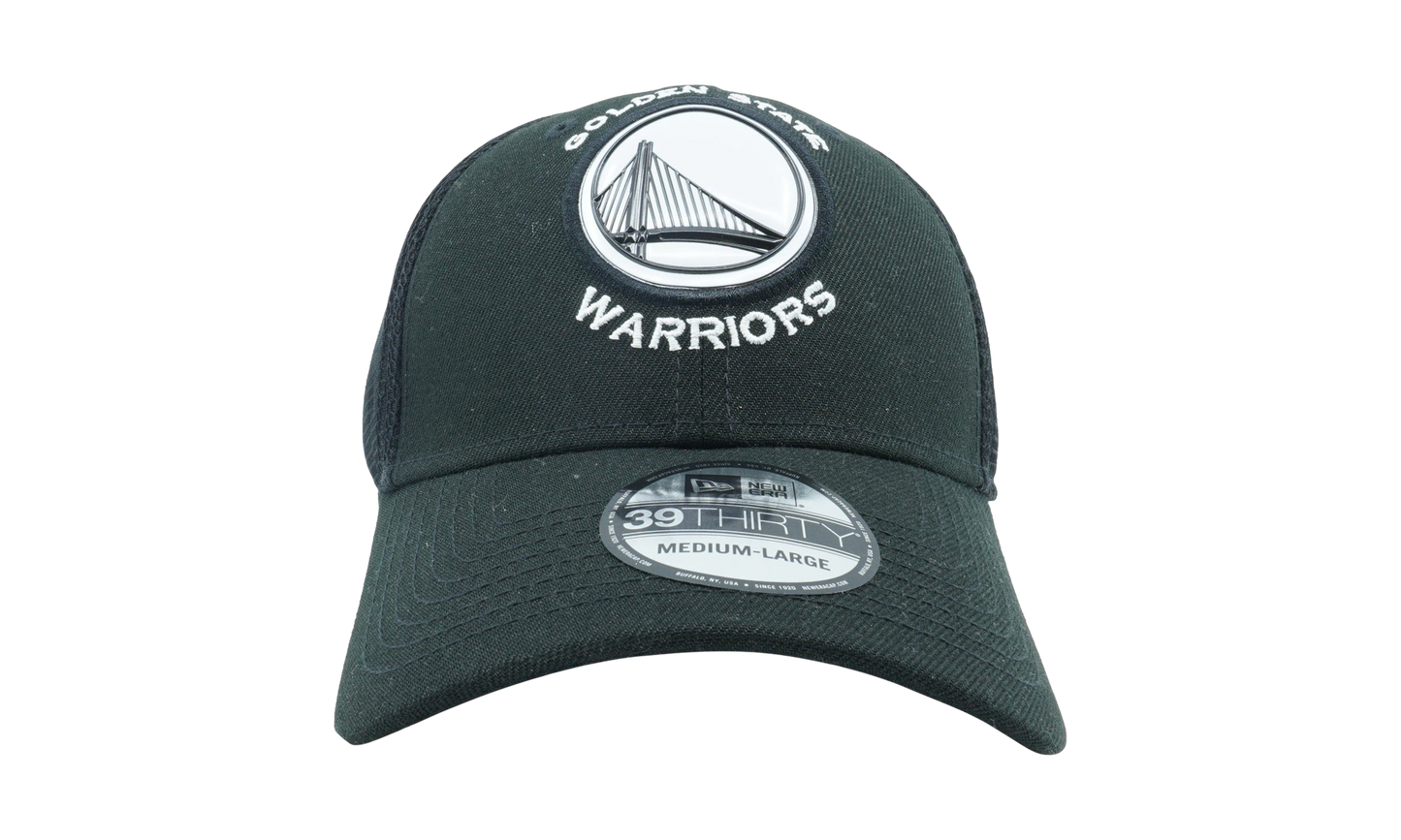 39THIRTY Golden State Warriors Fan Mesh Fitted Hat "Charcoal Heather" NE684