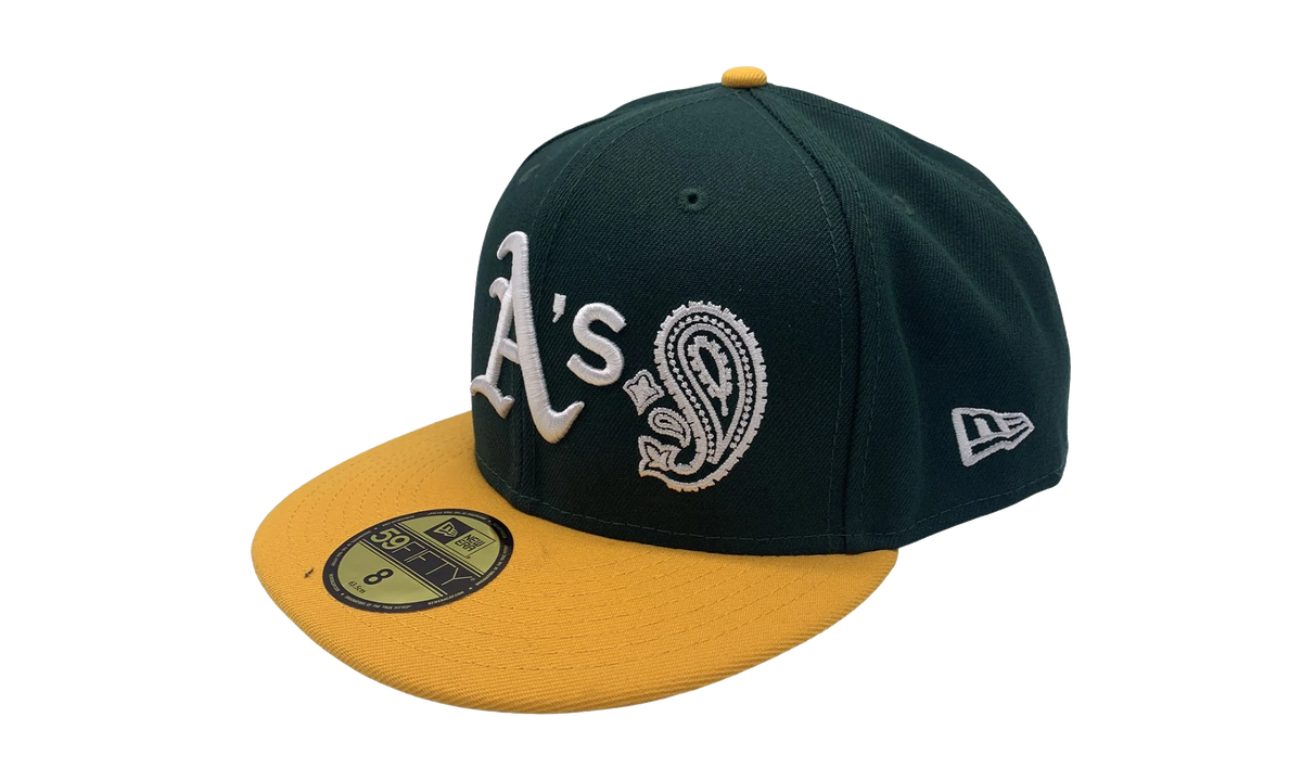 59FIFTY Oakland Athletics Patchwork Paisley Undervisor Fitted Hat "Fir / Multicolor" NE526