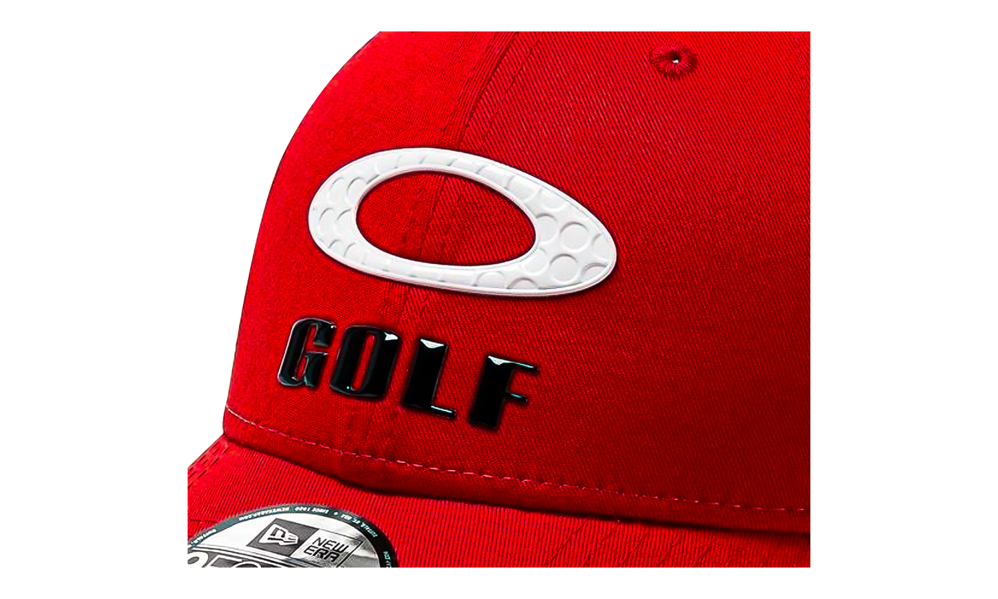 9FORTY OAKLEY x New Era Heather New Era Stripe Golf Snapback Hat "Red Line" 912145LDS 465