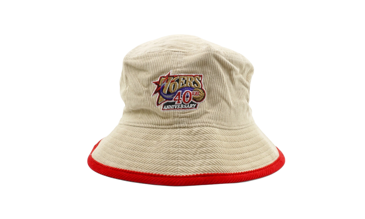 NBA Team Cord Bucket Hat "Philadelphia 76ers - Cream" BUCK1839 P76YYPPPCREA